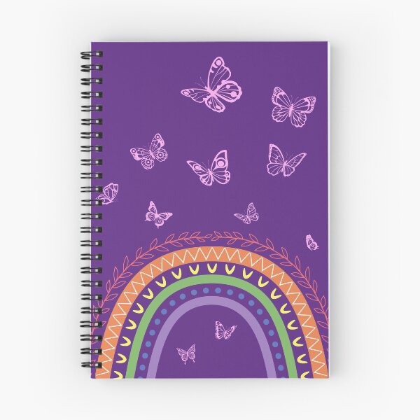 Aperçu de l'œuvre Arc-en-ciel et papillons créée et vendue par MindfulMeta.