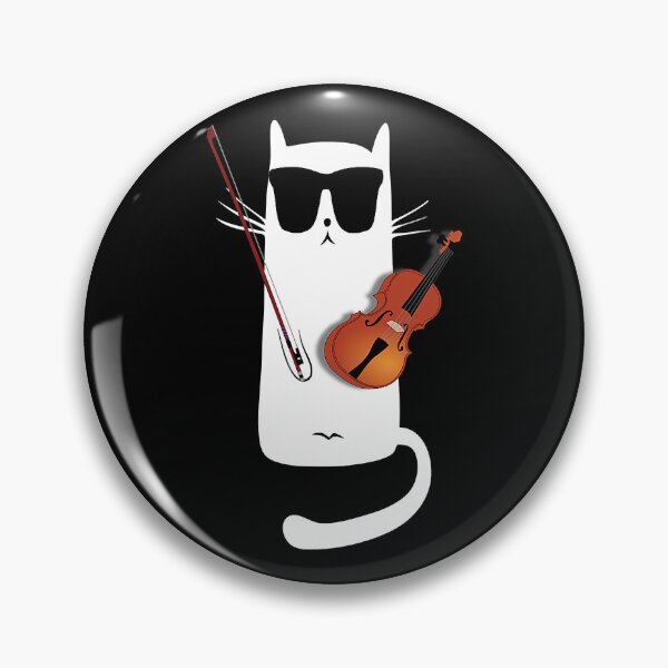 Item preview, Cat Wearing Sunglasses Playing Violin designed and sold by ibarrbeat.