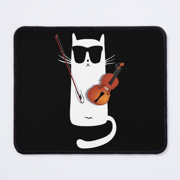 Item preview, Cat Wearing Sunglasses Playing Violin designed and sold by ibarrbeat.