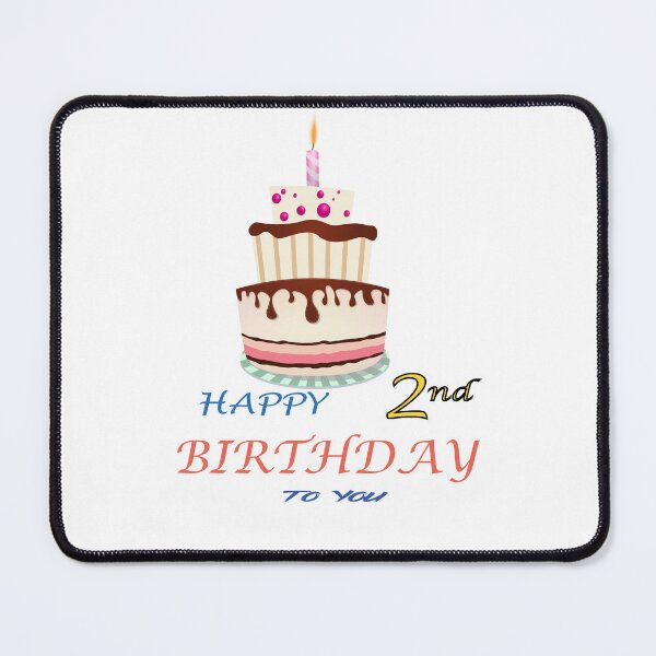 Item preview, 2nd Birthday Celebration - happy 2nd Birthday Sticker designed and sold by TheArttStore.