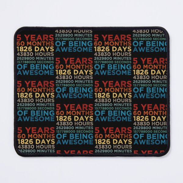 Item preview, Kids 5th Birthday 5 Years Old Vintage Retro 60 Months Boys And Girls designed and sold by pedrored369.