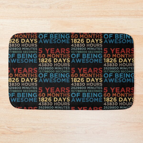 Item preview, Kids 5th Birthday 5 Years Old Vintage Retro 60 Months Boys And Girls designed and sold by pedrored369.