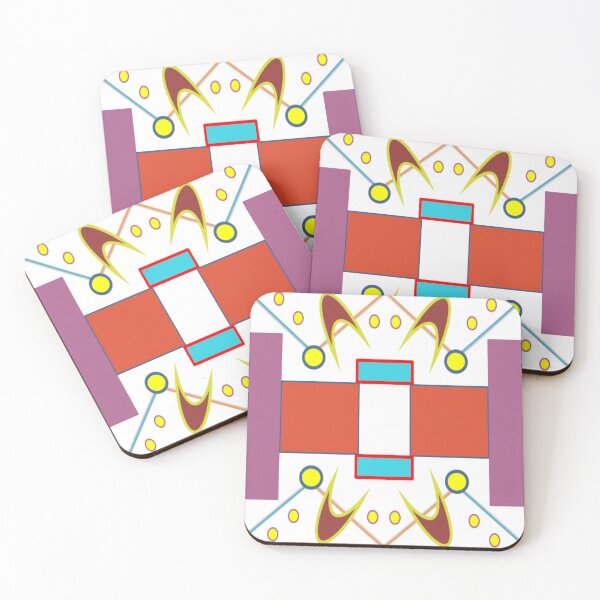 Item preview, MCM abstract design 1 by Becky 4 panels: mid-century modern abstract design, midcentury modern abstract design designed and sold by Becky Hunter.