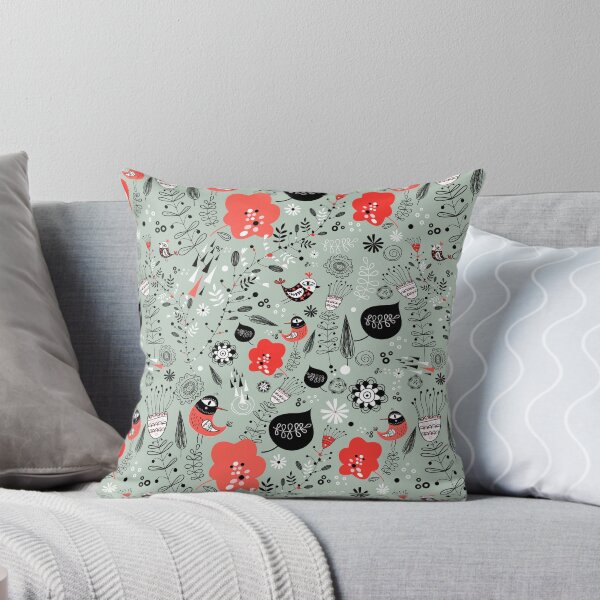 Item preview, graphic natural pattern with birds designed and sold by Tanor.