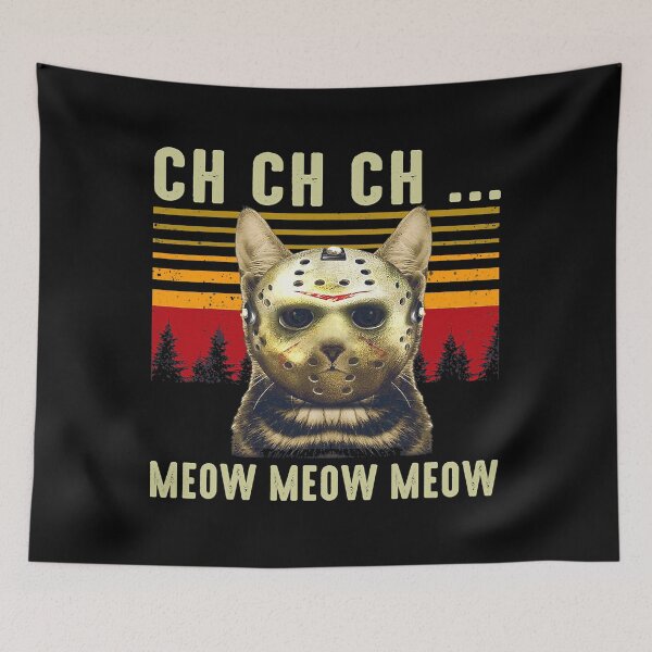 Item preview, Ch Ch Ch Meow Meow Scary Friday Costume Halloween Cat designed and sold by fultond.