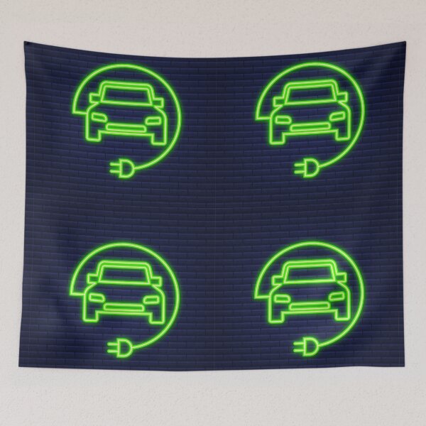Item preview, Electric vehicle neon green designed and sold by MagicStrawberry.