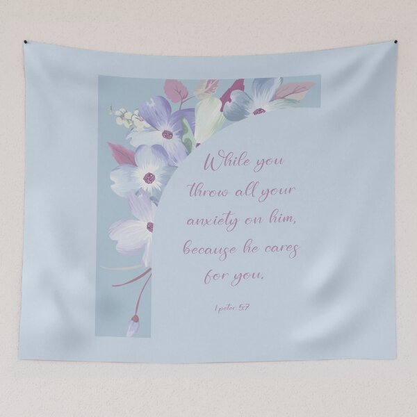 Item preview, 1 PETER 5:7 Spiral Notebook designed and sold by crafts-gift.