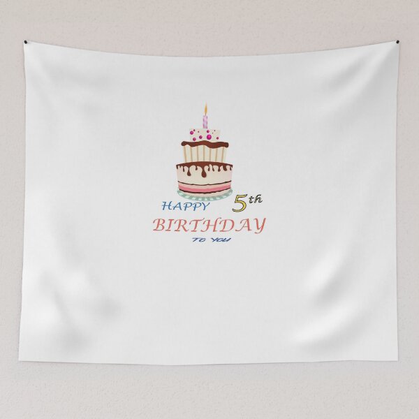 Item preview, 5th Birthday Celebration - happy 5th Birthday Sticker designed and sold by TheArttStore.