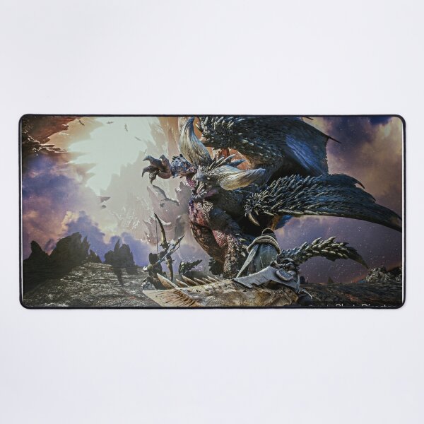 Anime monster hunter armor dragon hullabaloo Playmat Mat Desk Pad