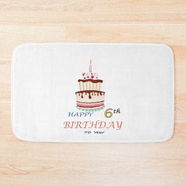 Item preview, 6th Birthday Celebration - happy 6th Birthday Sticker designed and sold by TheArttStore.