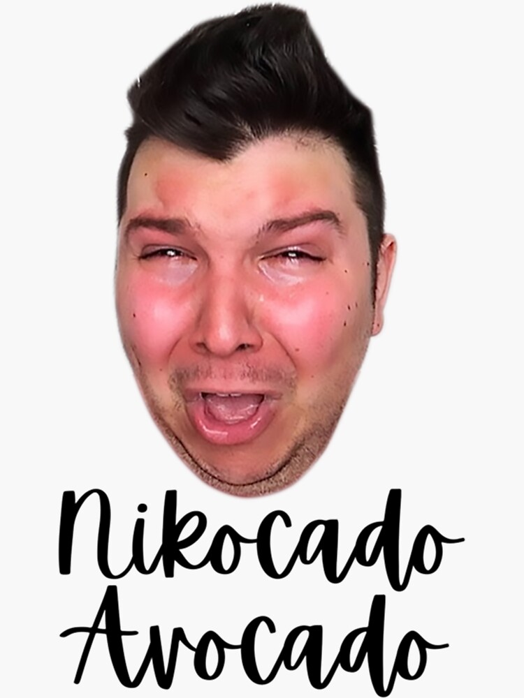 "Nikocado Avocado " Sticker by NextGenerationW Redbubble