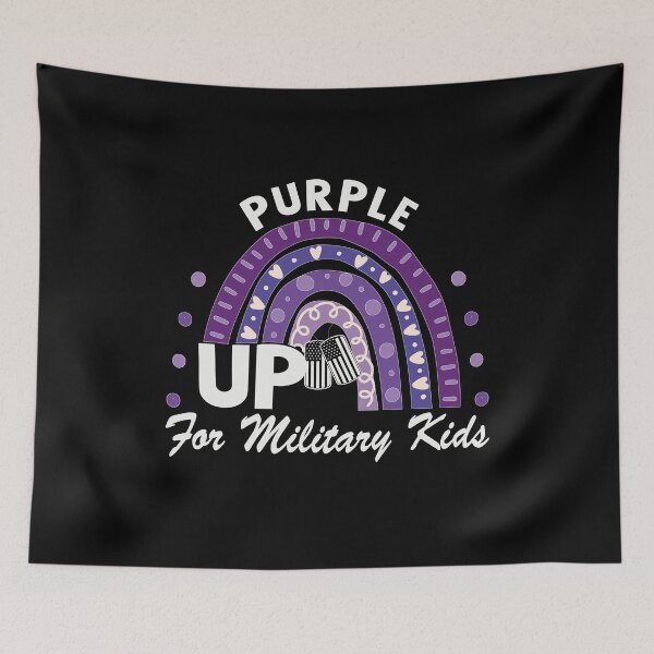 Item preview, Purple Up For Military Kids designed and sold by Tatus Brinal.