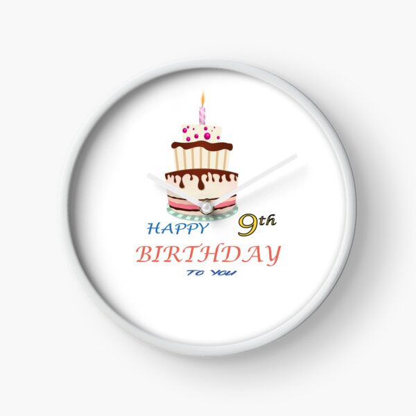 Item preview, 9th Birthday Celebration - happy 9th Birthday Sticker designed and sold by TheArttStore.
