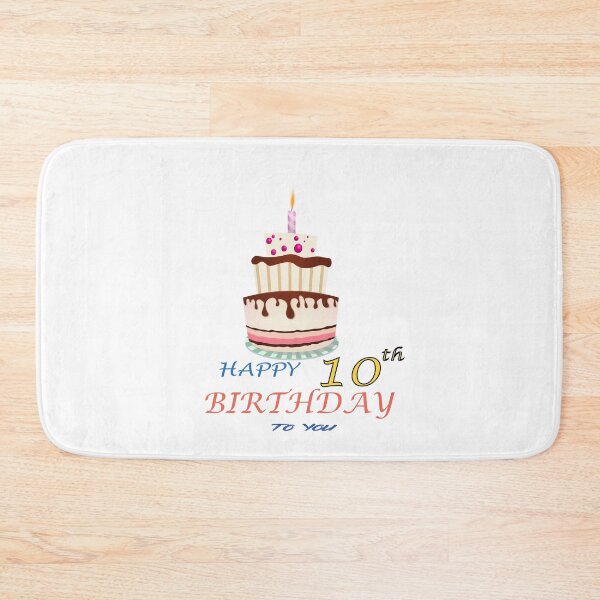 Item preview, 10th Birthday Celebration - happy 10th Birthday Sticker designed and sold by TheArttStore.
