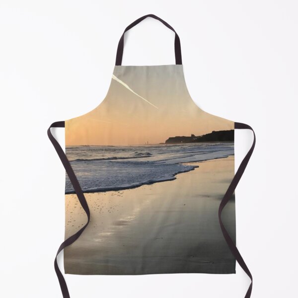 Item preview, Cute Sunset on Beach with Waves - Yorkshire Coast Line- WildSwimming designed and sold by WildSwimming.