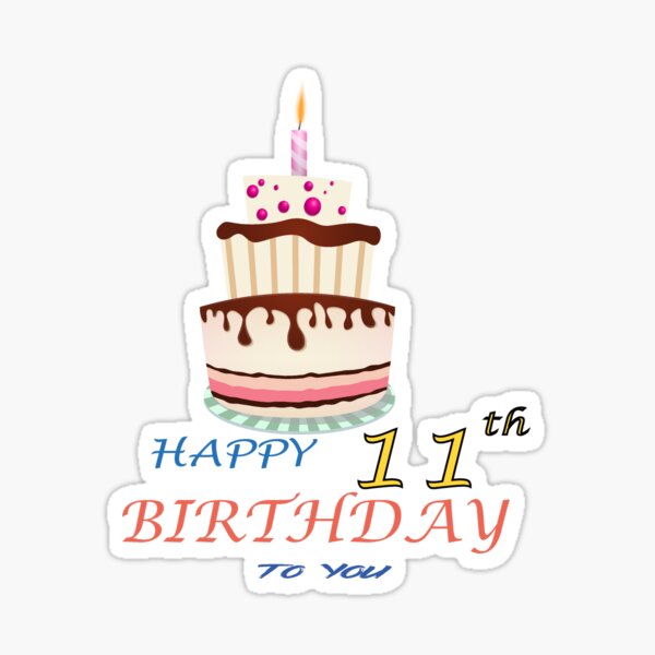 20th Birthday Celebration - happy 20th Birthday Sticker