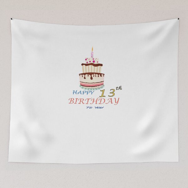 Item preview, 13th Birthday Celebration - happy 13th Birthday Sticker designed and sold by TheArttStore.