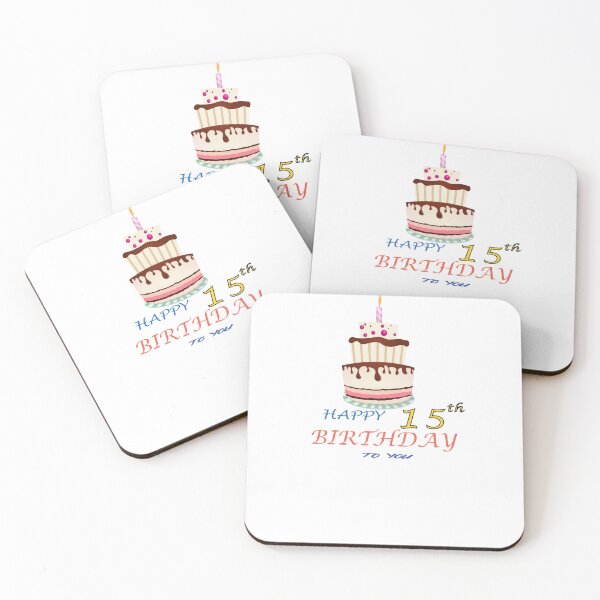 Item preview, 15th Birthday Celebration - happy 15th Birthday Sticker designed and sold by TheArttStore.