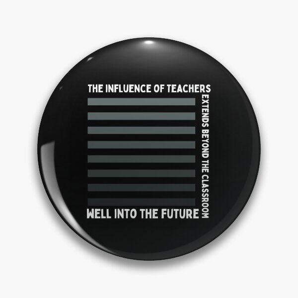 Item preview, The Influence of Teachers Grey Stripes Best Teacher Design designed and sold by BestTeacher.