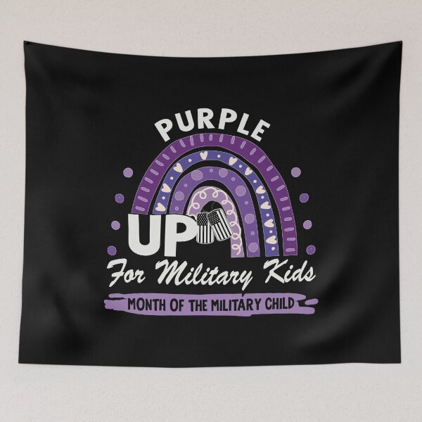 Item preview, Purple Up For Military Kids Gift Idea designed and sold by Tatus Brinal.
