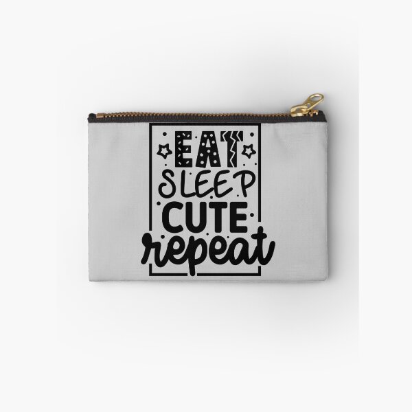 Item preview, eat sleep cute repeat , funny baby ones, new born, baby, baby girl, baby shower, baby boy, crib, crib hair, crib hair don't care ones, girl, newborn, designed and sold by NAZIMNADIR.