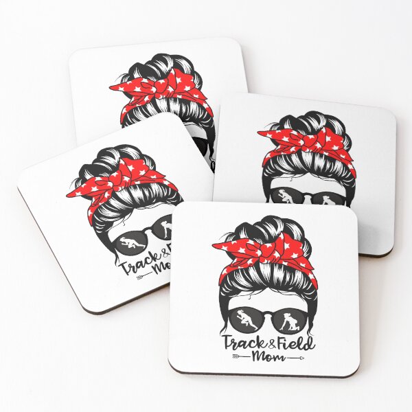 Item preview, Track And Field Mom Messy Bun Hair Funny Runner Athlete designed and sold by tamara-art.