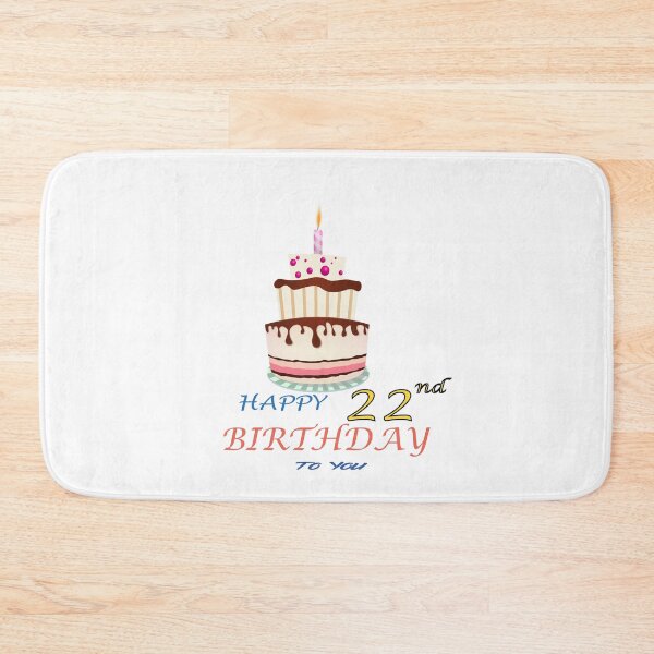 Item preview, 22nd Birthday Celebration - happy 22nd Birthday Sticker designed and sold by TheArttStore.