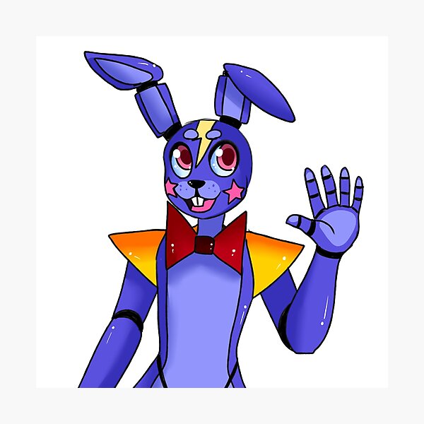 FNAF Glamrock Bonnie Photographic Print for Sale by elykoi