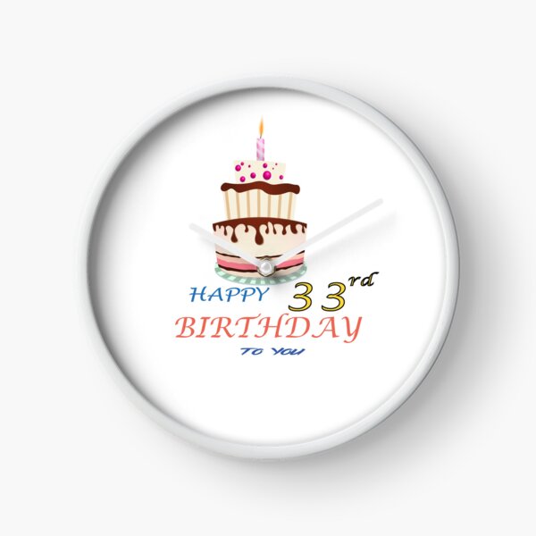 Item preview, 33rd Birthday Celebration - happy 33rd Birthday Sticker designed and sold by TheArttStore.