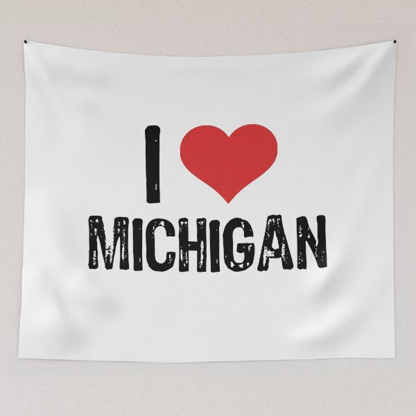 Item preview, I Love Michigan designed and sold by The "I Love Everything" Shop.