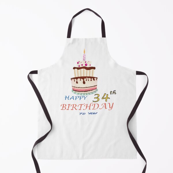 Item preview, 34th Birthday Celebration - happy 34th Birthday Sticker designed and sold by TheArttStore.