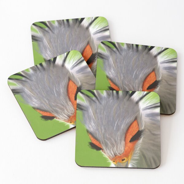 Item preview, Secretary bird Secretarybird Eyelash Bird Earth Day Appreciation Art designed and sold by AdonisCreations.