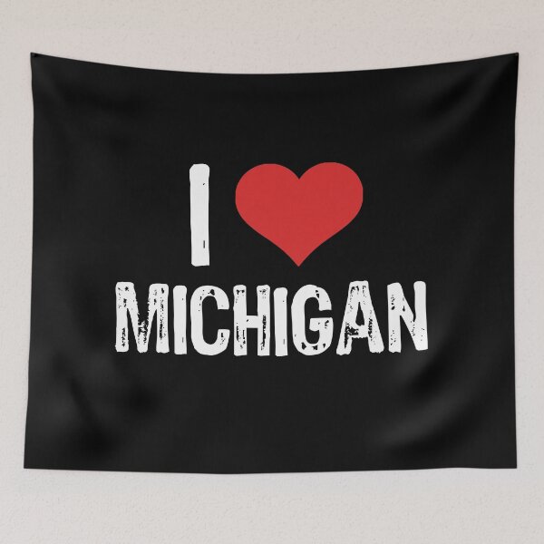 Item preview, I Love Michigan designed and sold by The "I Love Everything" Shop.