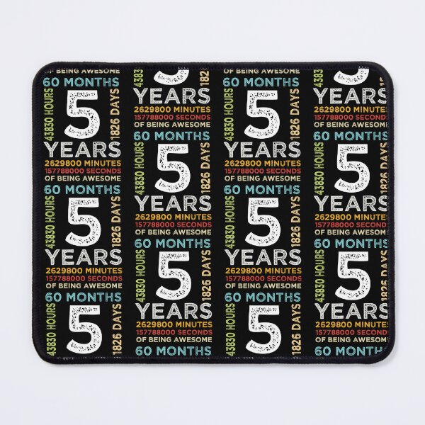 Item preview, Funny Kids 5th Birthday 5 Years Old Vintage Retro 60 Months Boys And Girls designed and sold by pedrored369.
