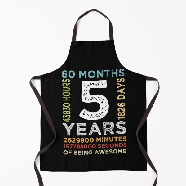 Item preview, Funny Kids 5th Birthday 5 Years Old Vintage Retro 60 Months Boys And Girls designed and sold by pedrored369.