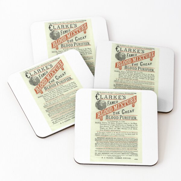 Item preview, Vintage Quack Medicine Advertisement Poster, Clark's Blood Purifier designed and sold by hjsmith.