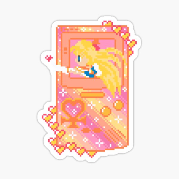 Item preview, Anime Handheld Pixel Art designed and sold by AlleenasPixels.