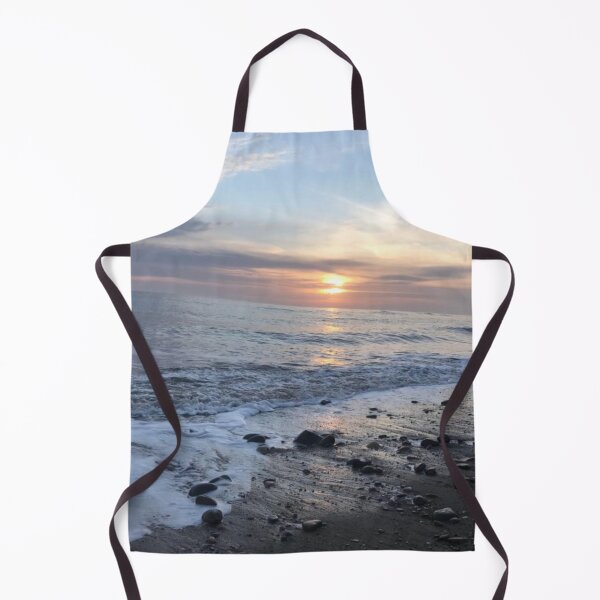 Item preview, Cute Sunset on Pebbly Rocky Beach with Waves - Yorkshire Coast Line- WildSwimming designed and sold by WildSwimming.