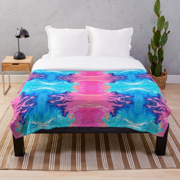 Item preview, Abstract Pink, Turquoise, Blue, Orange, and White Painting designed and sold by Creative-Voyage.