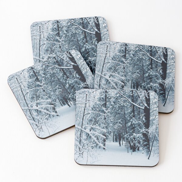 Item preview, Snowy Winter Forest Path designed and sold by RoseyElisabeth.
