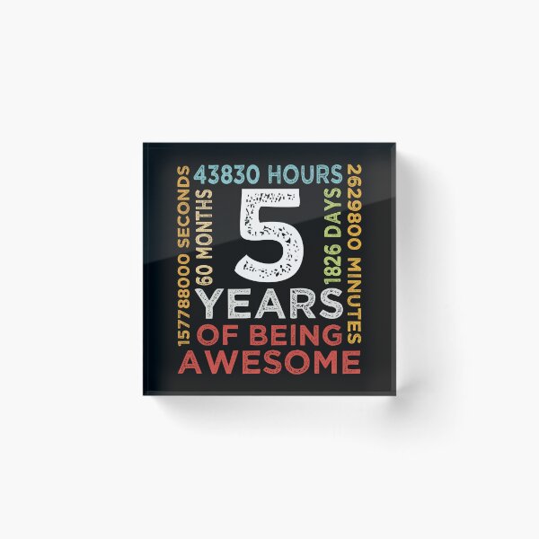Item preview, Cool Kids 5th Birthday 5 Years Old Vintage Retro 60 Months Boys And Girls designed and sold by pedrored369.