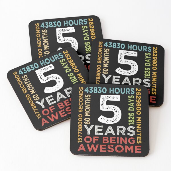 Item preview, Cool Kids 5th Birthday 5 Years Old Vintage Retro 60 Months Boys And Girls designed and sold by pedrored369.