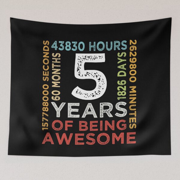 Item preview, Cool Kids 5th Birthday 5 Years Old Vintage Retro 60 Months Boys And Girls designed and sold by pedrored369.