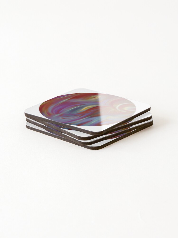 Thumbnail 4 of 5, Coasters (Set of 4), LOVE THYSELF, ROUND designed and sold by phaedres.