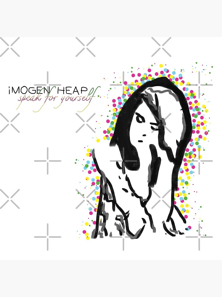 Imogen Heap Hide And Seek White Heart Song Lyric Art Print 