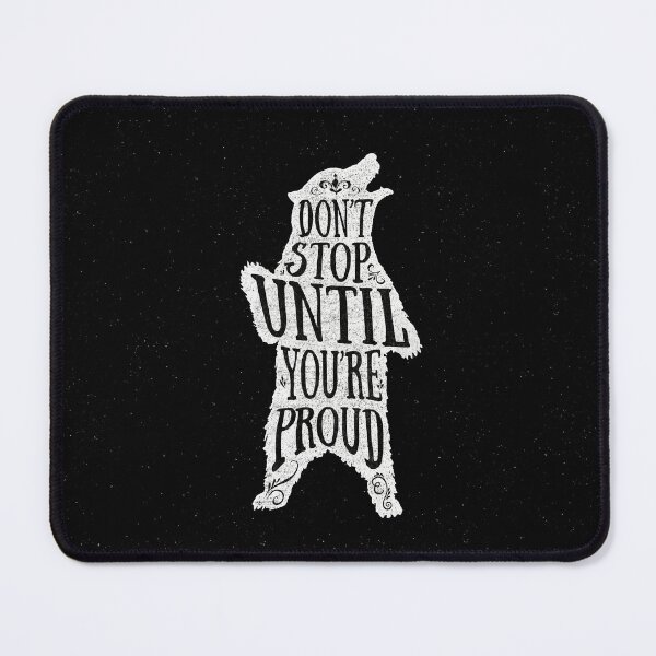 Item preview, Don't stop until you're proud. (black) designed and sold by Miricle.