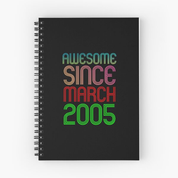 Item preview, Awesome Since March 2005 Vintage 17 Th Birthday designed and sold by medbouk1.