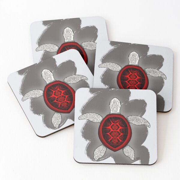 Item preview, Red and Black ZenTurtle Snazzy designed and sold by GStouderArt.