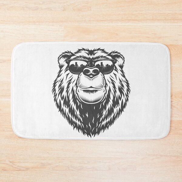 Item preview, Vintage fashion monochrome serious bear head designed and sold by JullBidukha.