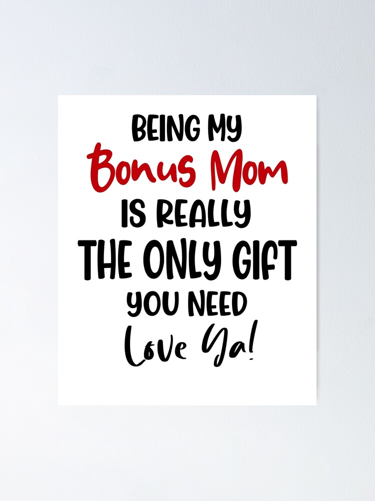 Bonus Mom Gifts, Birthday Gifts for Bonus Mom, Gifts for Stepmom